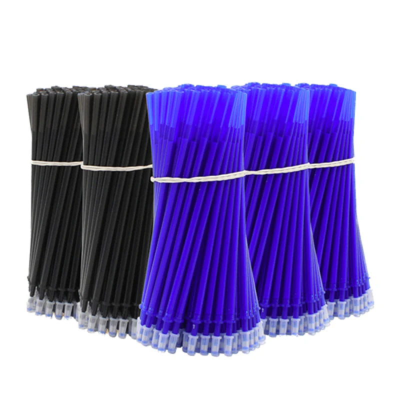 30/50/80/100Pcs/Lot 0.5mm Gel Pen Erasable Pen Refill Rod Set Blue Black Ink Shool Washable Handle Writing Stationery Supplies
