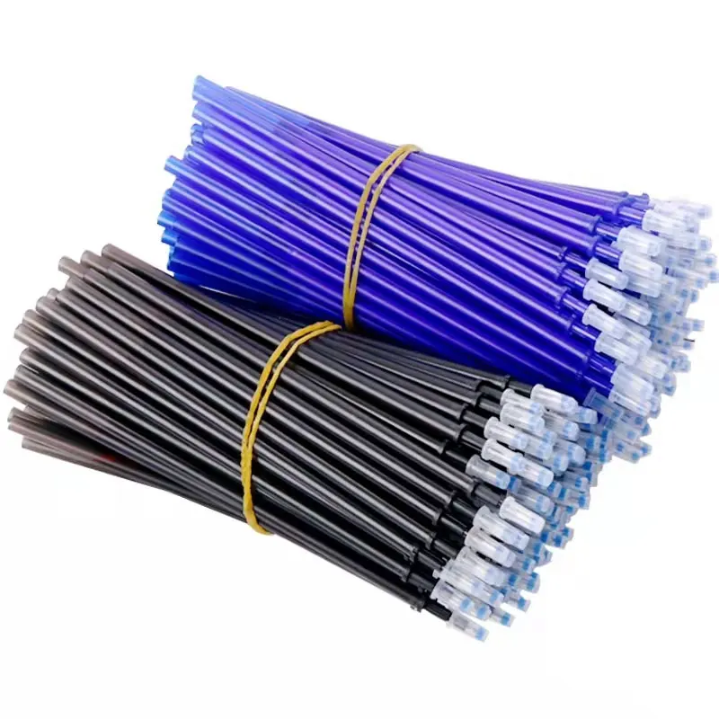 30/50/80/100Pcs/Lot 0.5mm Gel Pen Erasable Pen Refill Rod Set Blue Black Ink Shool Washable Handle Writing Stationery Supplies