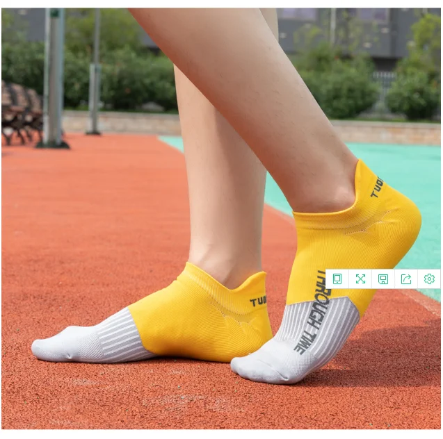 5 Pairs/Lot Spring Summer Men's Sports Running Socks Protective Ankle Socks Thin Breathable Deodorant Fitness Short Socks 38-44
