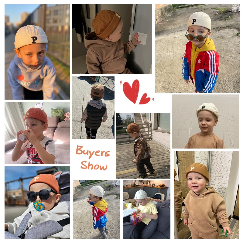 Baby Dome Melon Skullies Beanie Cap Children Soild Color Brimless Landlord Hat Kids Skullcap Korean Fashion Boy Girl Bonnet 아기모자