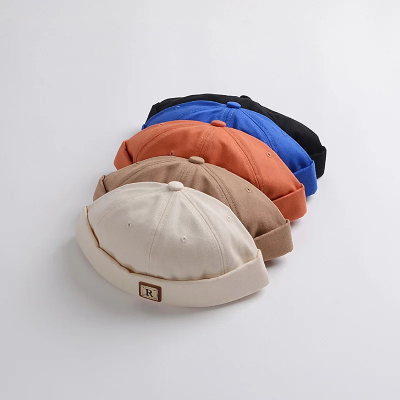 Baby Dome Melon Skullies Beanie Cap Children Soild Color Brimless Landlord Hat Kids Skullcap Korean Fashion Boy Girl Bonnet 아기모자
