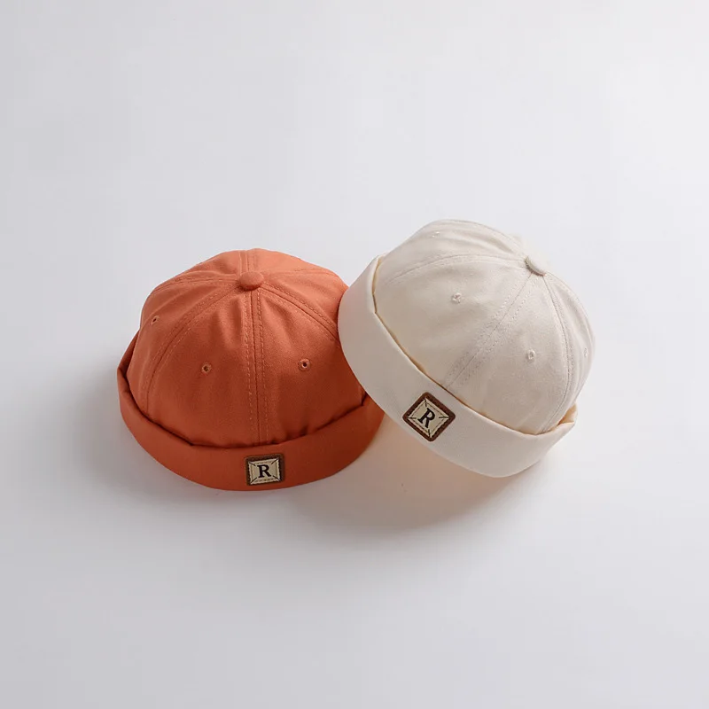 Baby Dome Melon Skullies Beanie Cap Children Soild Color Brimless Landlord Hat Kids Skullcap Korean Fashion Boy Girl Bonnet 아기모자