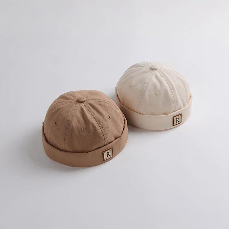 Baby Dome Melon Skullies Beanie Cap Children Soild Color Brimless Landlord Hat Kids Skullcap Korean Fashion Boy Girl Bonnet 아기모자