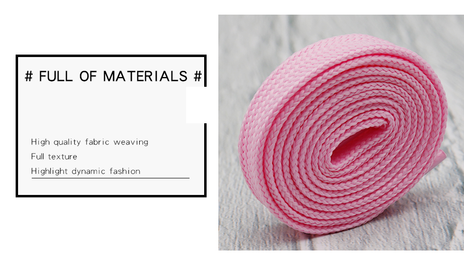 Coolstring 18mm Double Layer Polyester Fat Flat Shoelaces Cord Solid Color Wide Tape for Adults Kids Canvas Boots Premium Laces
