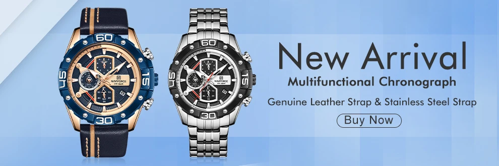 NAVIFORCE Classic Casual Watch for Men Stainless teel Sport Waterproof Male Watches Quartz Date Display Clock Relogio Masculino