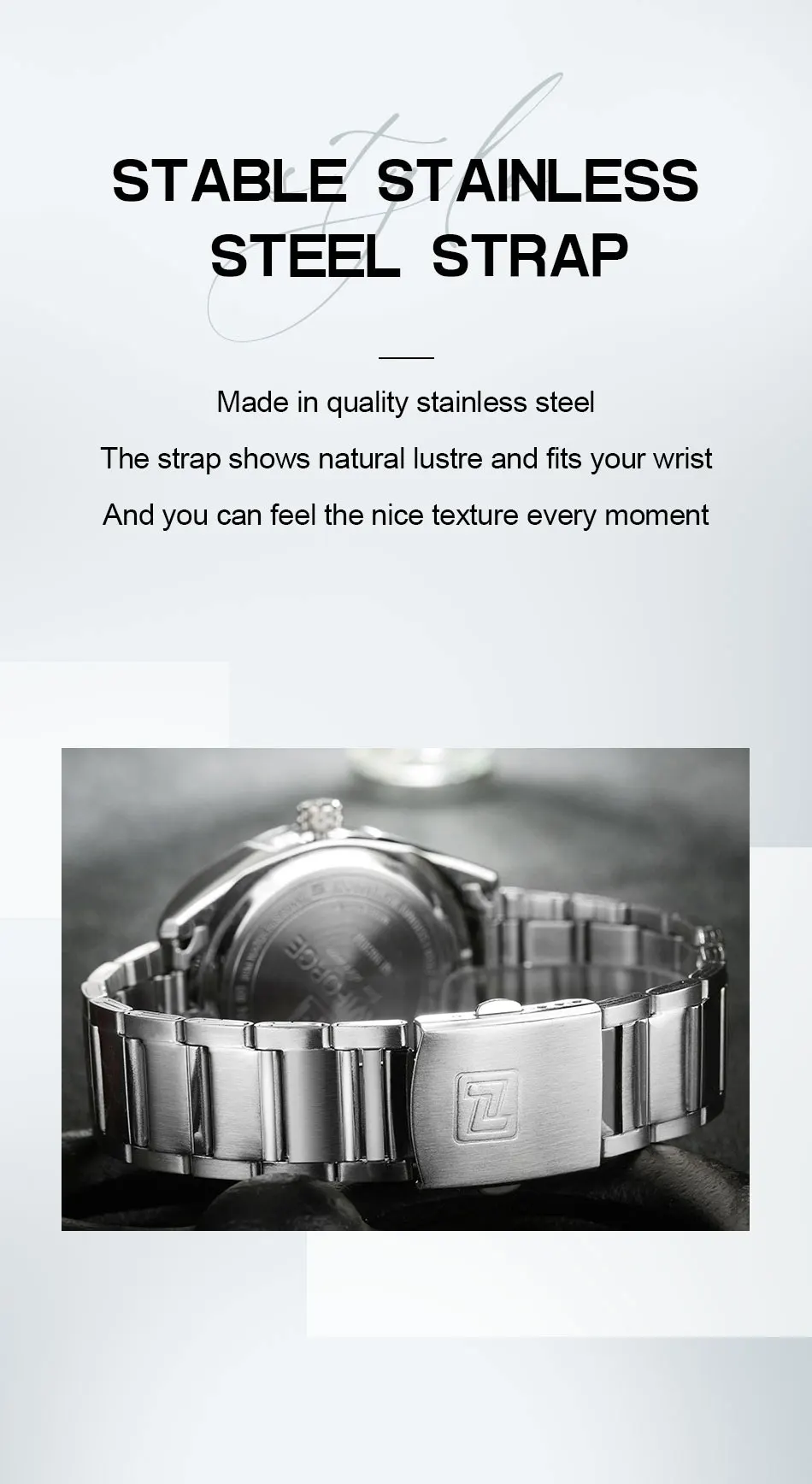 NAVIFORCE Classic Casual Watch for Men Stainless teel Sport Waterproof Male Watches Quartz Date Display Clock Relogio Masculino