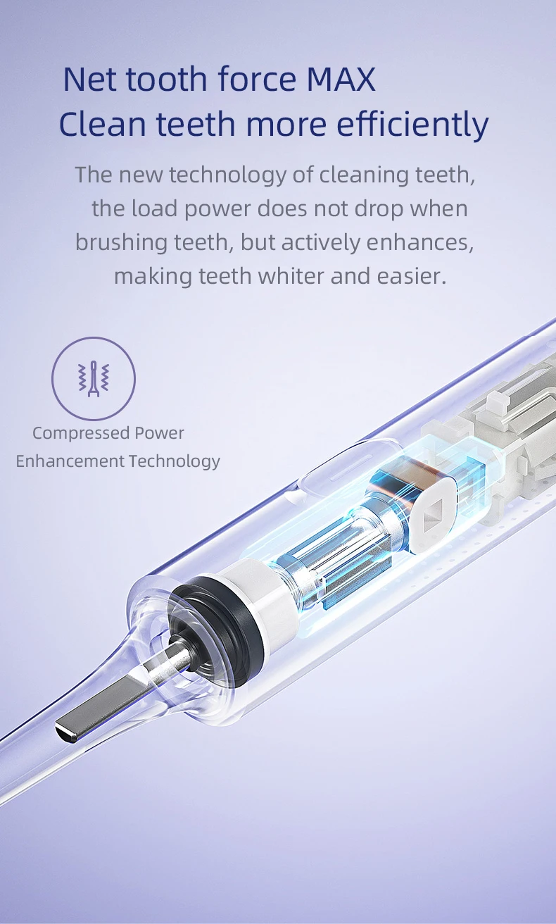 Xiaomi MIJIA Sonic Electric Toothbrush Set T302 4 Brush Heads IPX8 Waterproof Wireless Chraging Electronic Tooth Brush