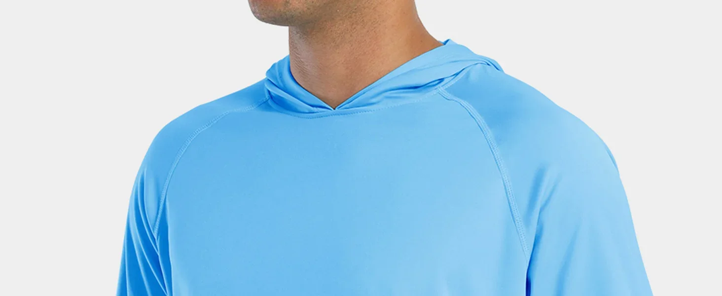 TACVASEN Sun Protection T-Shirts Mens Long Sleeve Hoodie Casual UV-Proof T-Shirts Breathable Lightweight Quick Dry T shirts Male