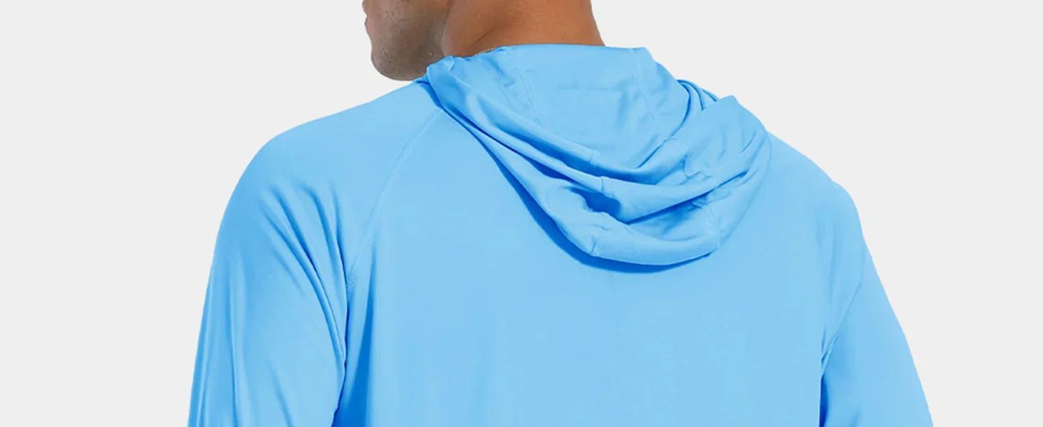 TACVASEN Sun Protection T-Shirts Mens Long Sleeve Hoodie Casual UV-Proof T-Shirts Breathable Lightweight Quick Dry T shirts Male