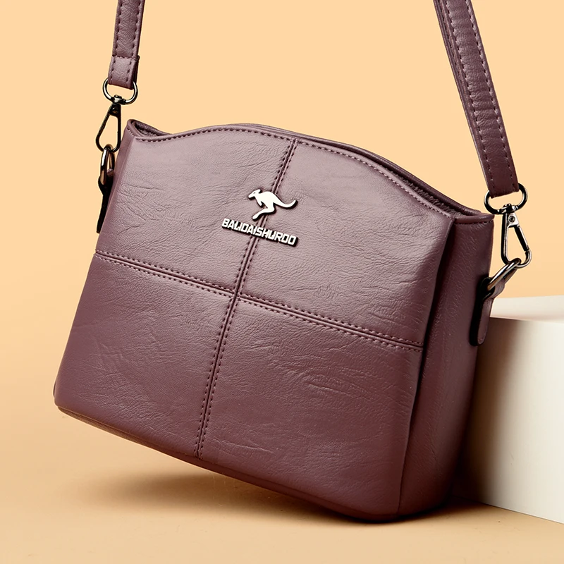 Women Embroidery Tote Bag High Quality Leather Ladies Handbags 2024 Women Shoulder Bag Small Crossbody Bags For Women Sac a Main