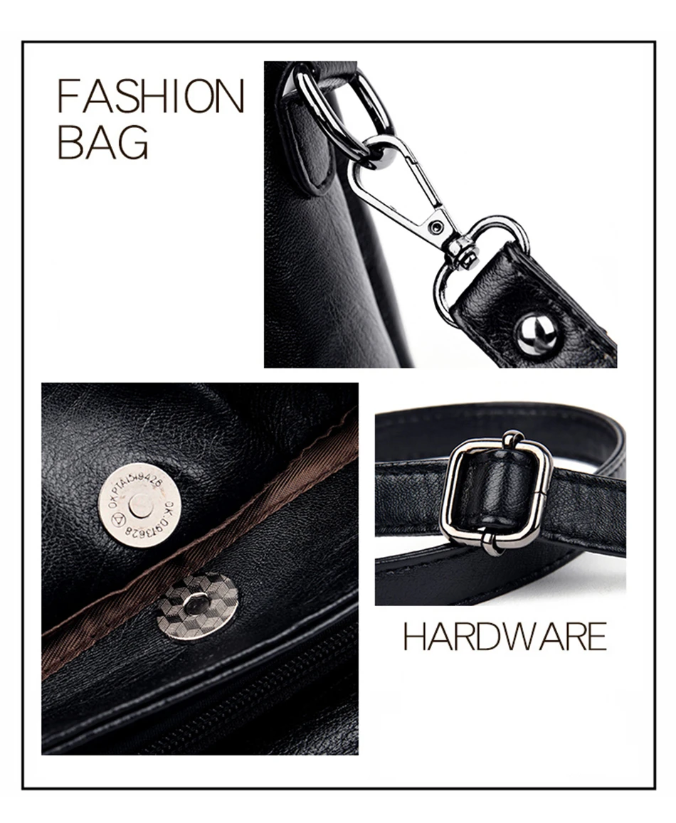 Women Embroidery Tote Bag High Quality Leather Ladies Handbags 2024 Women Shoulder Bag Small Crossbody Bags For Women Sac a Main