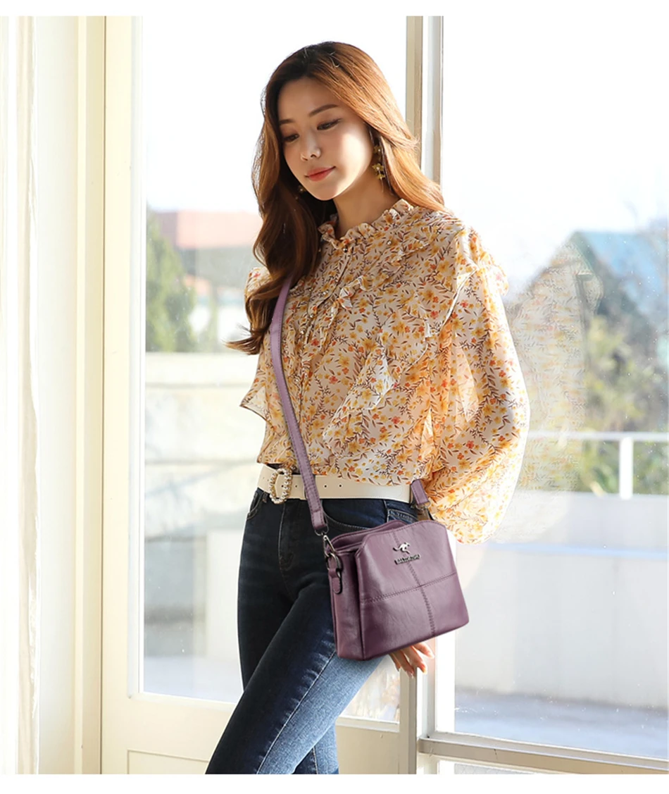 Women Embroidery Tote Bag High Quality Leather Ladies Handbags 2024 Women Shoulder Bag Small Crossbody Bags For Women Sac a Main