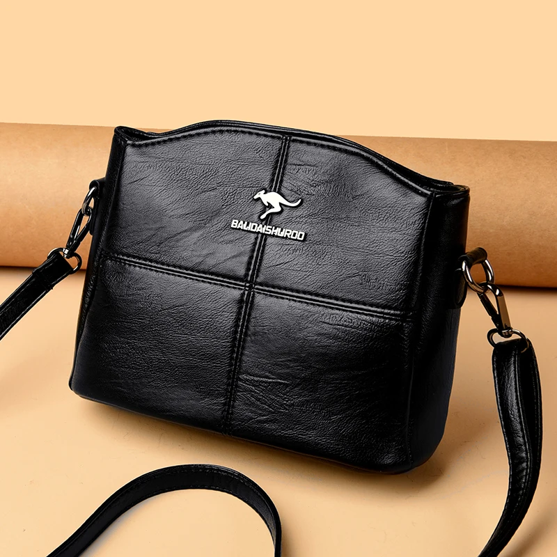 Women Embroidery Tote Bag High Quality Leather Ladies Handbags 2024 Women Shoulder Bag Small Crossbody Bags For Women Sac a Main