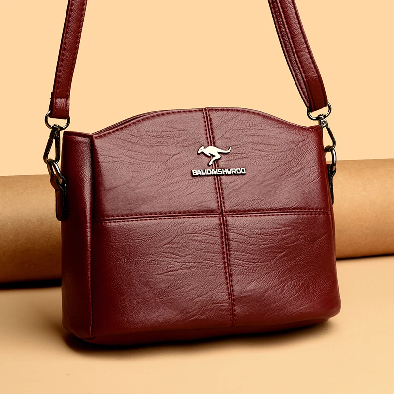 Women Embroidery Tote Bag High Quality Leather Ladies Handbags 2024 Women Shoulder Bag Small Crossbody Bags For Women Sac a Main