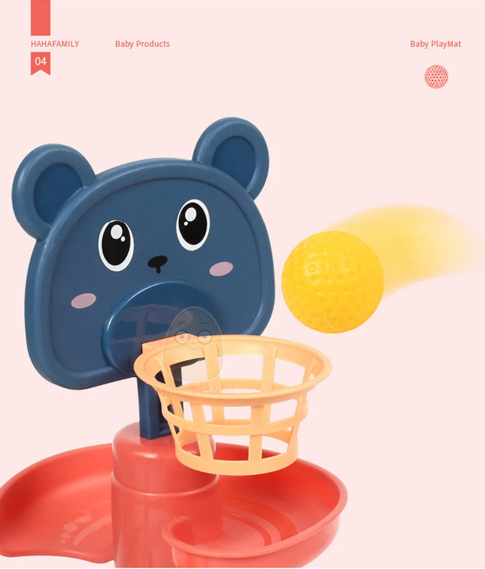 Baby Toys Rolling Ball Pile Tower Finger Skill Training Rotating Stacking Track Early Educational Toy For Infant 13 24 Months