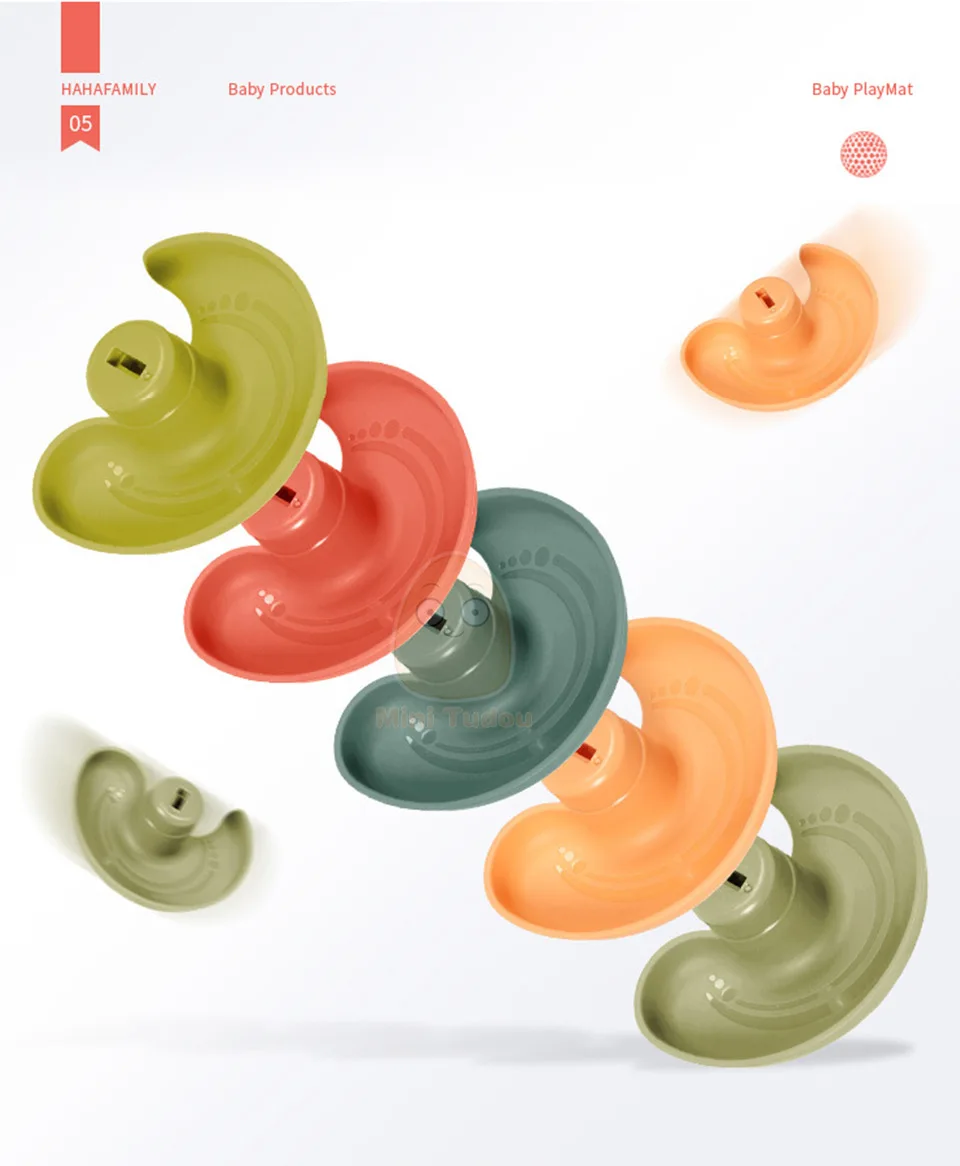 Baby Toys Rolling Ball Pile Tower Finger Skill Training Rotating Stacking Track Early Educational Toy For Infant 13 24 Months