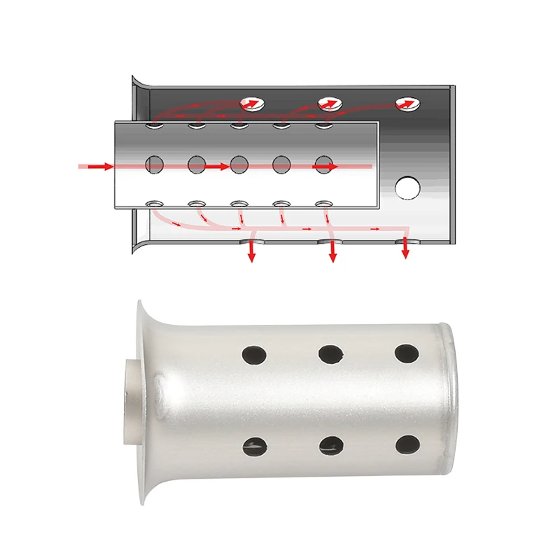 51mm 60mm 63mm Universal Motorcycle Exhaust Escape Systesm Silencer Muffler Link Pipe DB Killer Eliminate Reduce Noise