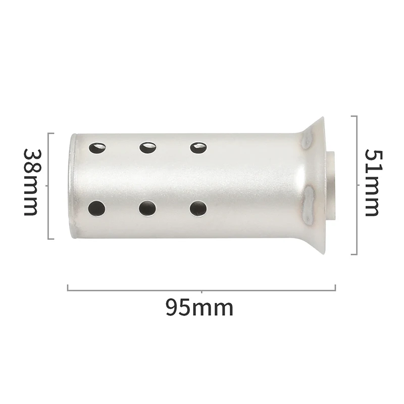 51mm 60mm 63mm Universal Motorcycle Exhaust Escape Systesm Silencer Muffler Link Pipe DB Killer Eliminate Reduce Noise