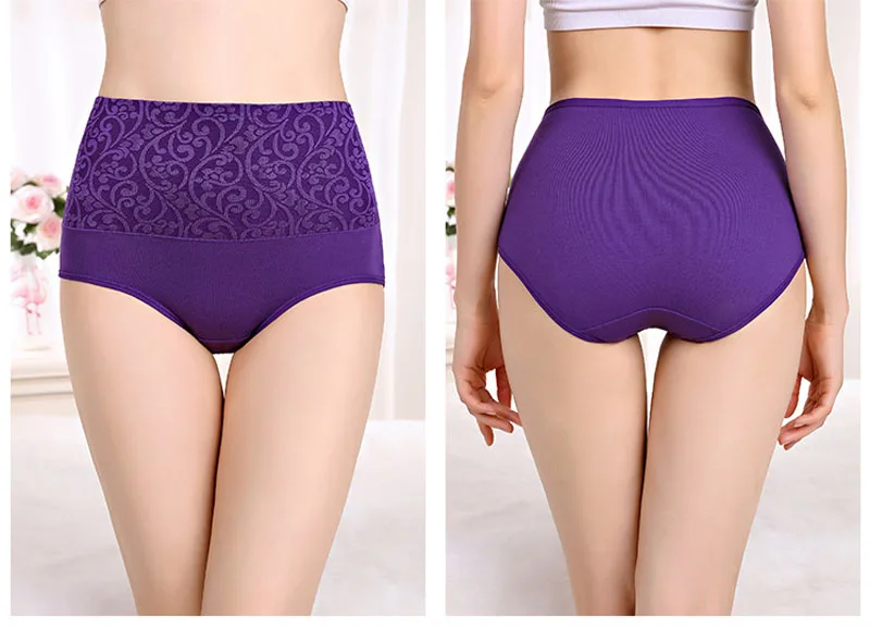 3Pcs Cotton Panties for Women Plus Size Underwear High Waist Abdominal Briefs Female Girl Postpartum Recovery Panties Women's