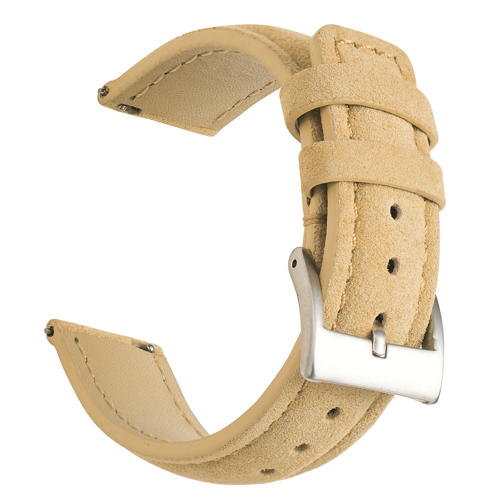 Suede Leather Watch Strap 18mm 19mm 20mm 22mm Band Vintage Handmade Watchband Grey Brown Replacement Belts For Watch Accessories