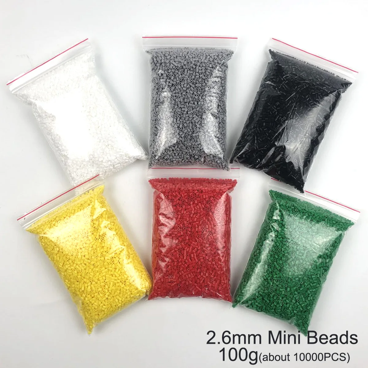 Yantjouet 2.6mm Mini Iron Beads 100g About 10000PCs Pixel Art OPP Bag Packing Hama Beads DIY Puzzles Handmade Gift Toy