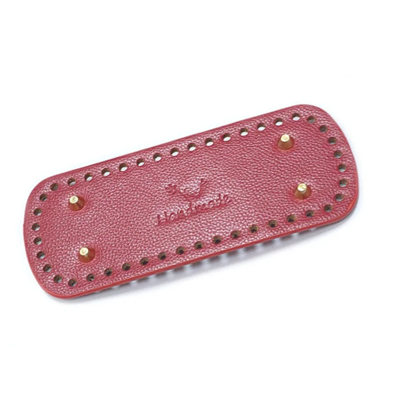 20*8cm Long Oval Bottom for Knitted Bag PU leather Bag Accessories Handmade Bottom DIY Crochet Pad Women Bag Bottom Handbag