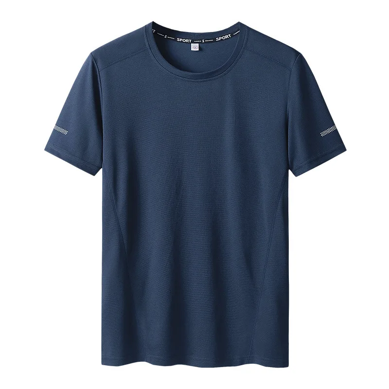 Plus Size 6xl 7xl 8xl 9xl Summer Big Tops Tees Quick Dry Slim Fit T-shirt Men Sport Mesh Short Sleeve Oversized Men's T Shirts