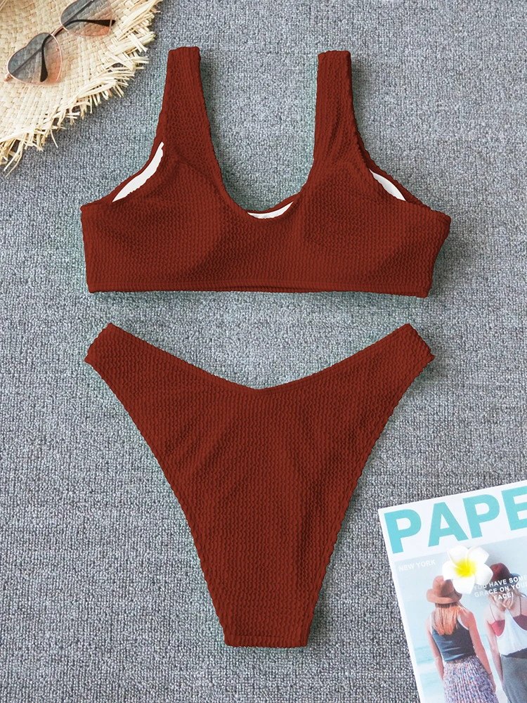 Sexy Bikini 2025 Swimsuit Women Swimwear Push Up Bikini Set Thong Brazilian Bathing Suit Beach Wear Biquini Bather Female