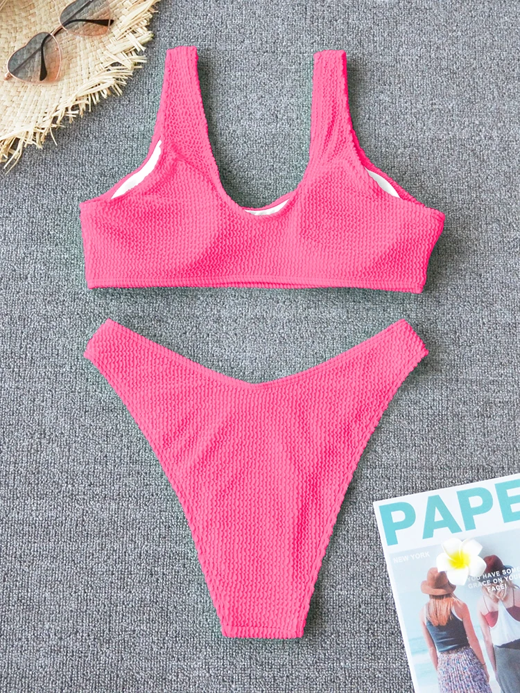 Sexy Bikini 2025 Swimsuit Women Swimwear Push Up Bikini Set Thong Brazilian Bathing Suit Beach Wear Biquini Bather Female