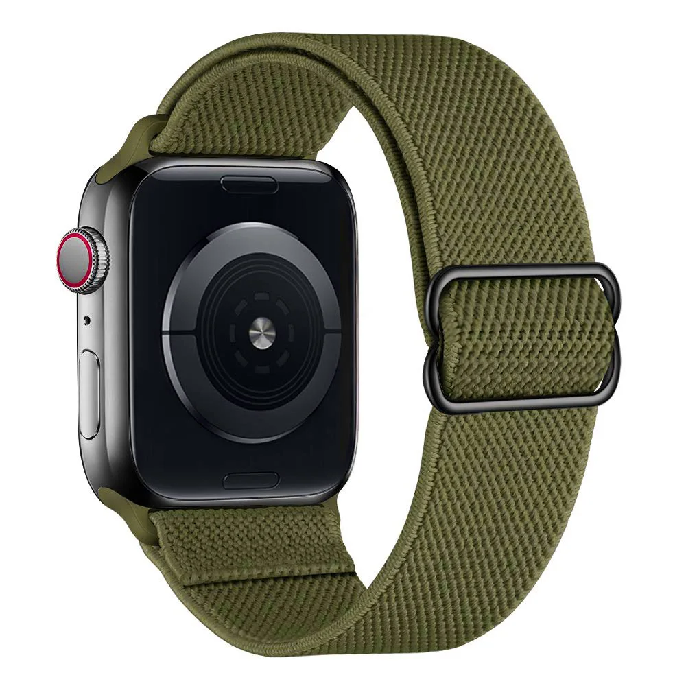 Nylon Strap for Apple watch band 44mm 40mm 45mm 41mm 46mm 42mm ultra 2 49mm SOLO bracelet correa iwatch series 10 9 7 SE 6 5 4 8