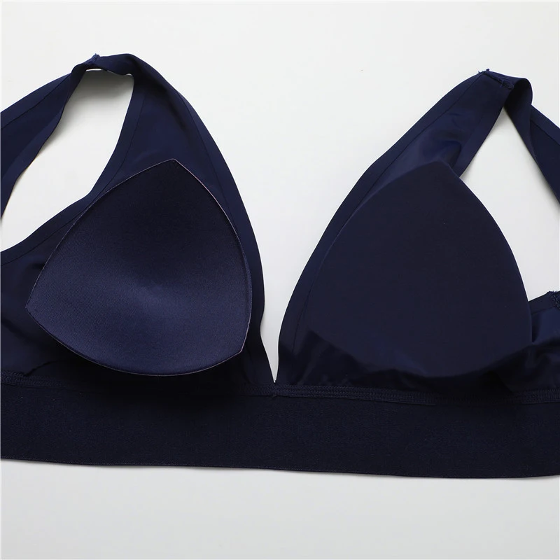 New Women's Bras Seamless Bras For Women Sexy Lingerie Deep V Backless Bralette Intimates Push Up Bra Back Closure Brassiere