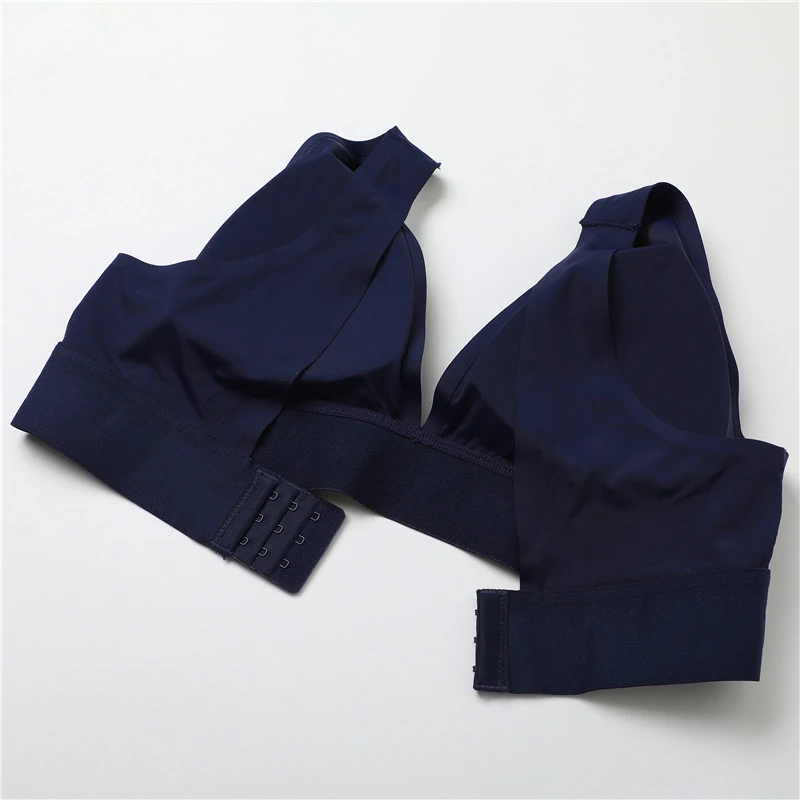 New Women's Bras Seamless Bras For Women Sexy Lingerie Deep V Backless Bralette Intimates Push Up Bra Back Closure Brassiere