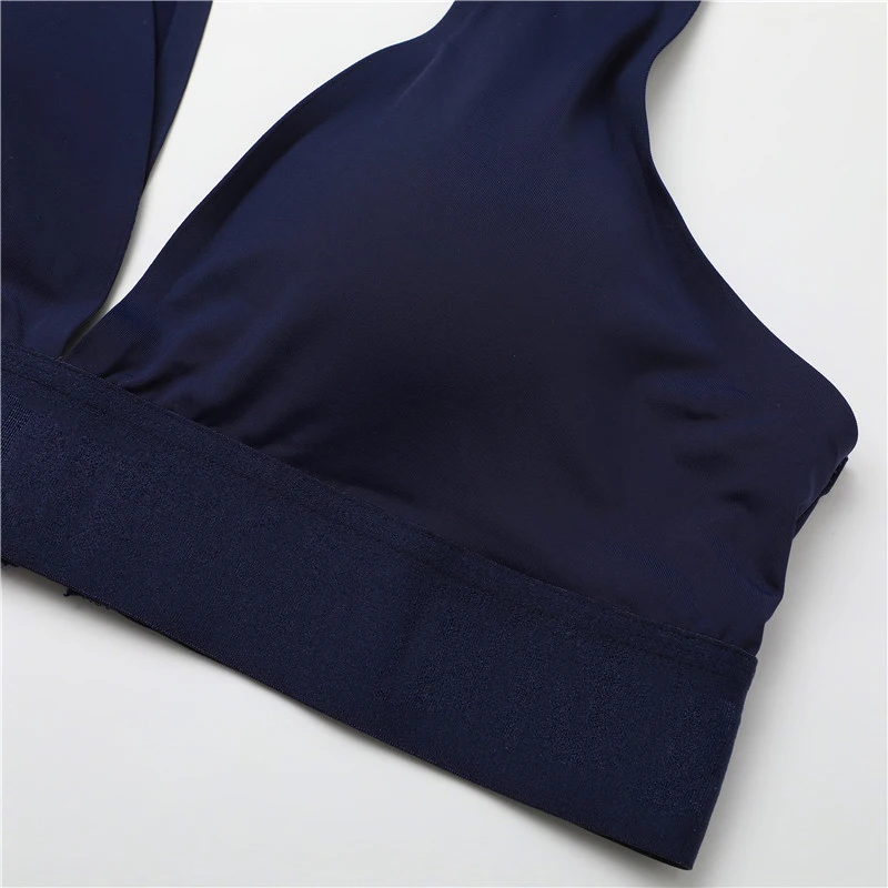 New Women's Bras Seamless Bras For Women Sexy Lingerie Deep V Backless Bralette Intimates Push Up Bra Back Closure Brassiere