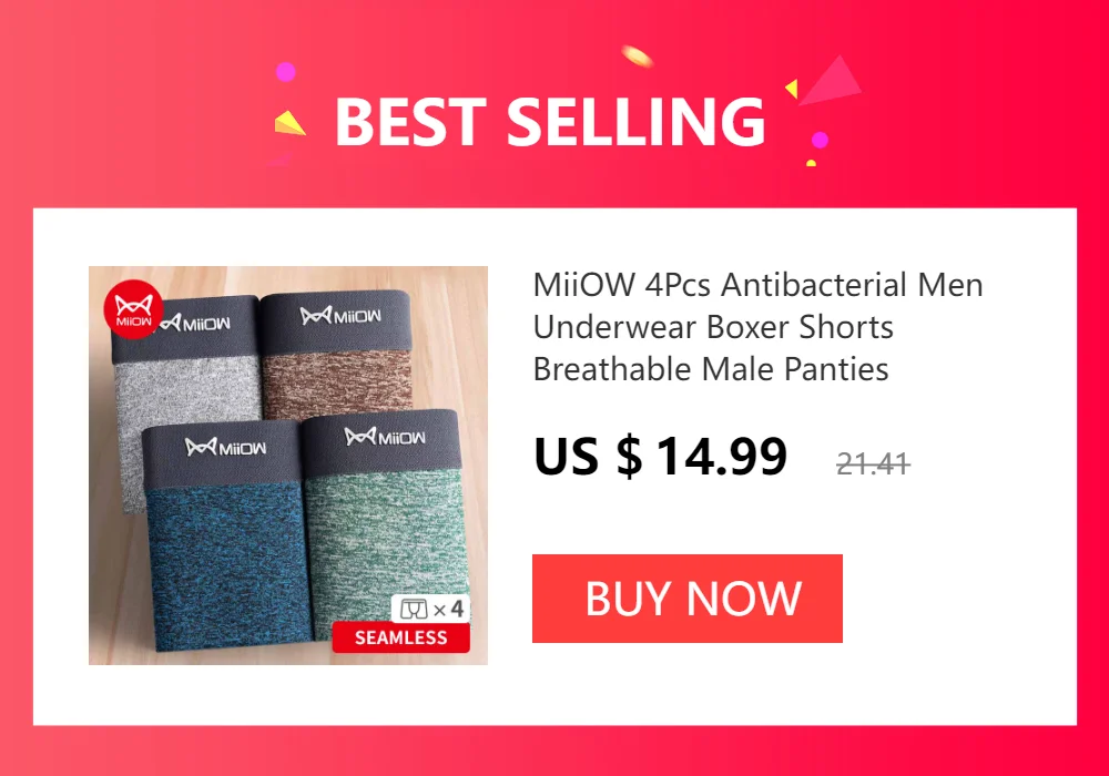 MiiOW 3Pcs Men Underwear Boxer Shorts Modal Seamless Comfort Underpants Man Boxershorts Plus Size Male Panties 5XL 2022 New