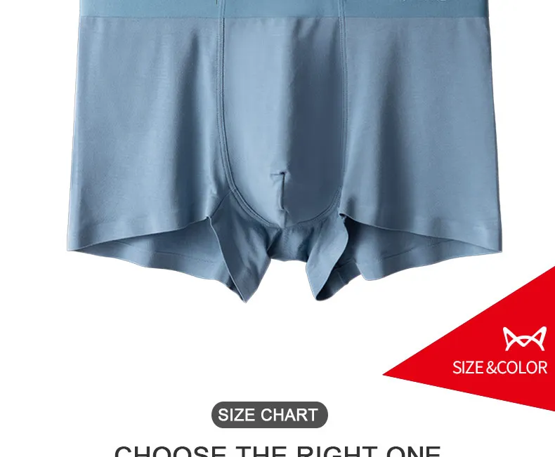 MiiOW 3Pcs Men Underwear Boxer Shorts Modal Seamless Comfort Underpants Man Boxershorts Plus Size Male Panties 5XL 2022 New