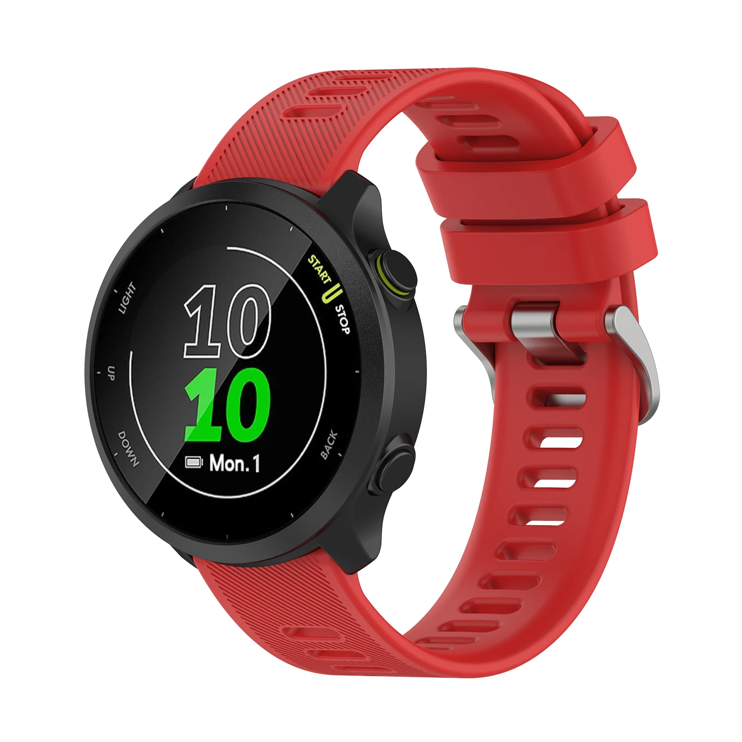 For Garmin 245 Strap Official Button Silicone Watch Band Sports Strap For Forerunner 245M/645/Vivoactive 3/Venu/Venu SQ Bracelet