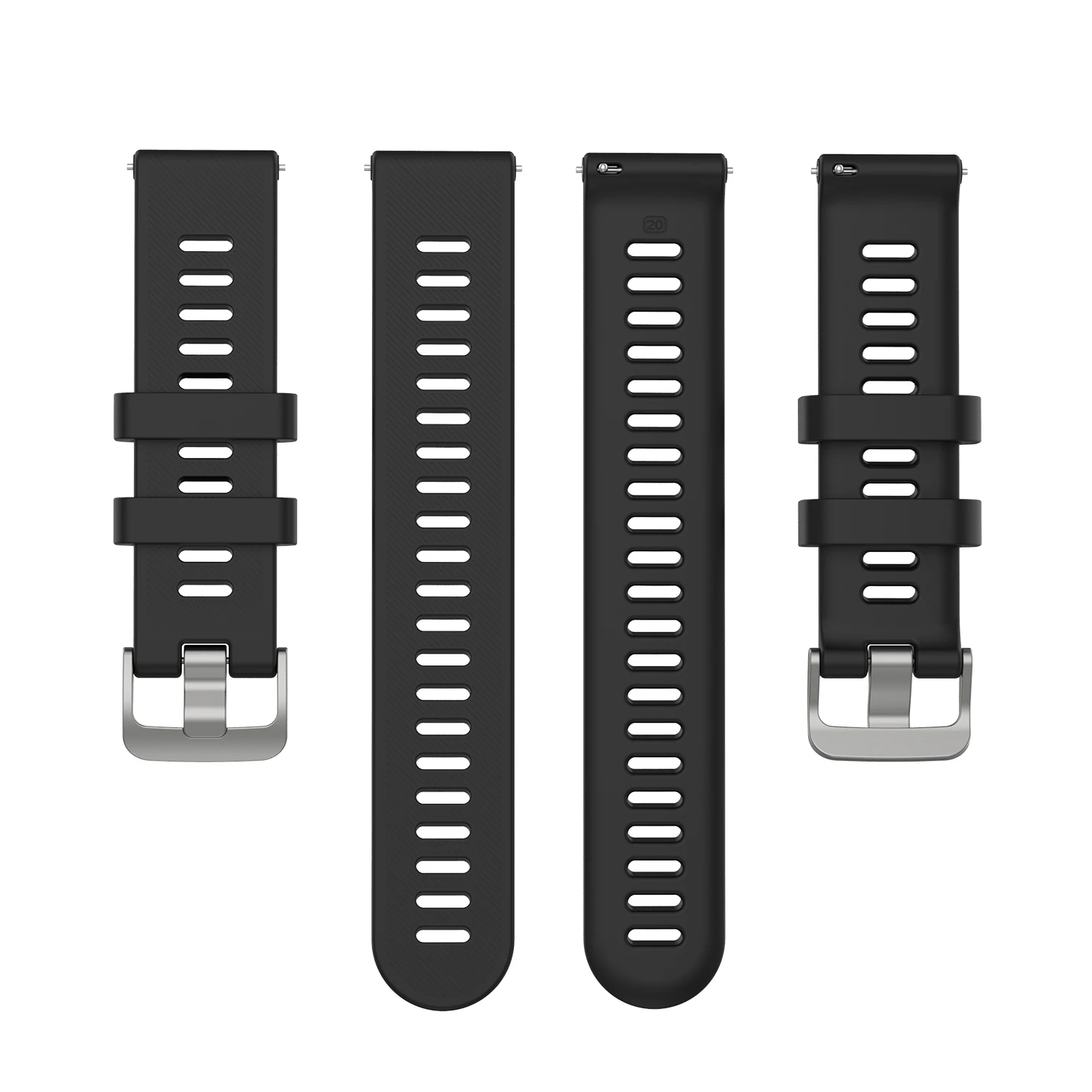 For Garmin 245 Strap Official Button Silicone Watch Band Sports Strap For Forerunner 245M/645/Vivoactive 3/Venu/Venu SQ Bracelet