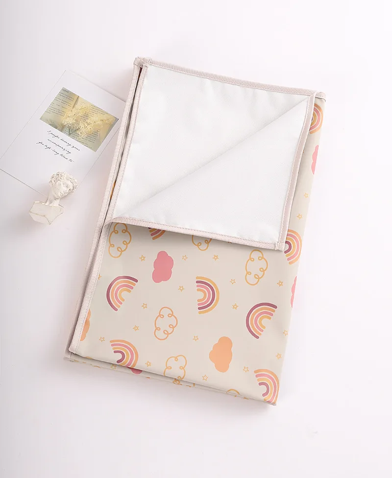 Baby Waterproof Crib Sheet Three Sizes Baby Urine Changing Mat Cotton Reusable Infant Change Diaper Pad Cover Washable Diaper