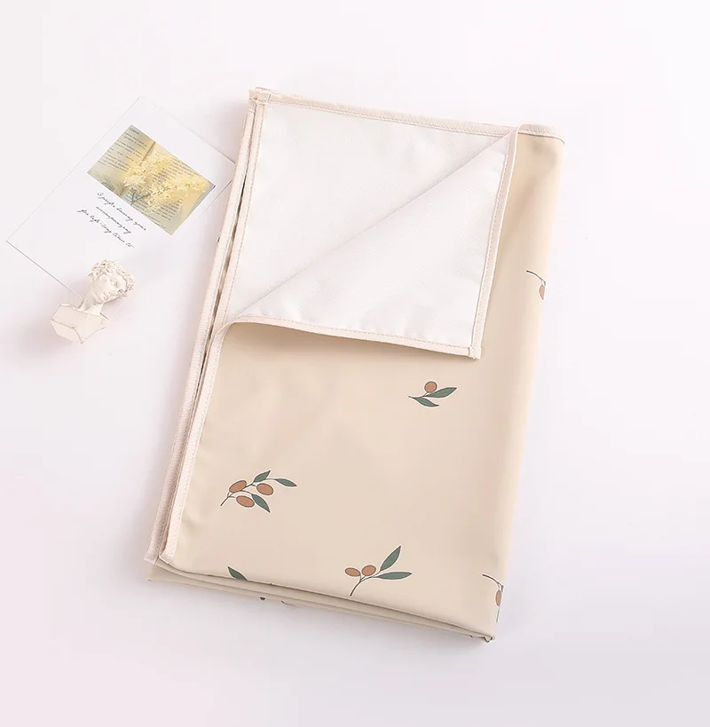 Baby Waterproof Crib Sheet Three Sizes Baby Urine Changing Mat Cotton Reusable Infant Change Diaper Pad Cover Washable Diaper