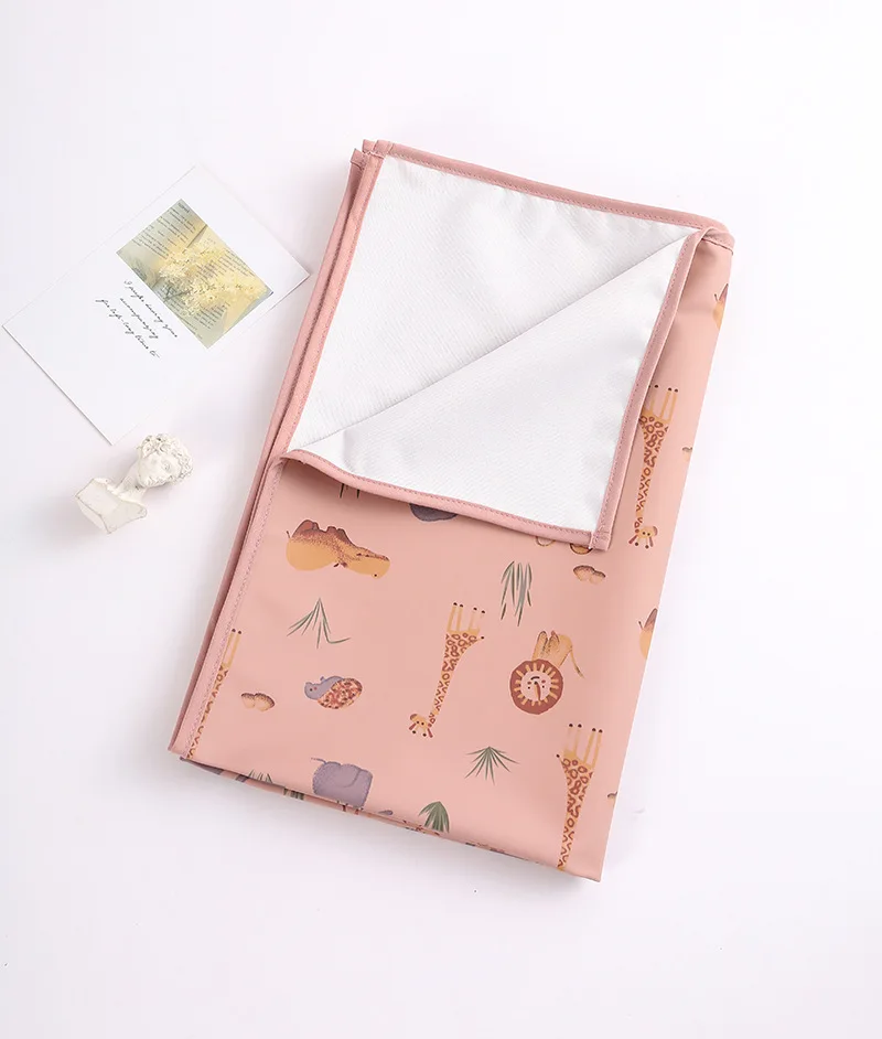 Baby Waterproof Crib Sheet Three Sizes Baby Urine Changing Mat Cotton Reusable Infant Change Diaper Pad Cover Washable Diaper