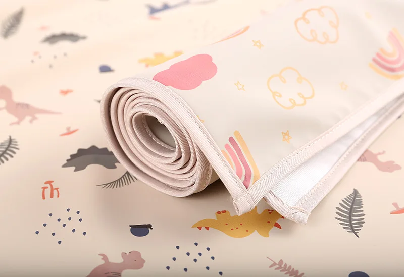 Baby Waterproof Crib Sheet Three Sizes Baby Urine Changing Mat Cotton Reusable Infant Change Diaper Pad Cover Washable Diaper