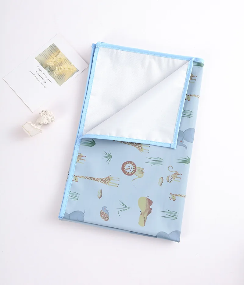 Baby Waterproof Crib Sheet Three Sizes Baby Urine Changing Mat Cotton Reusable Infant Change Diaper Pad Cover Washable Diaper