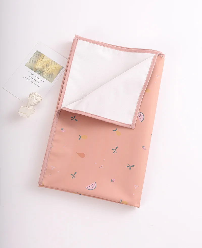 Baby Waterproof Crib Sheet Three Sizes Baby Urine Changing Mat Cotton Reusable Infant Change Diaper Pad Cover Washable Diaper