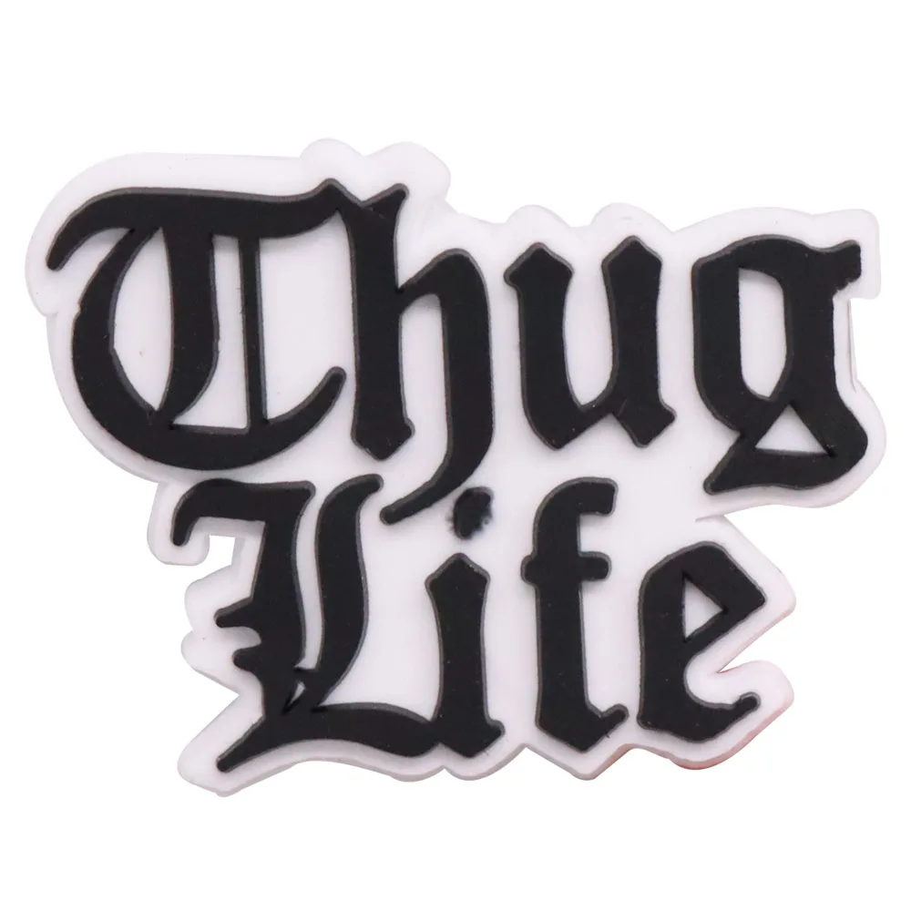1PCS PVC Cartoon Shoe Charms Kawaii Man That's What She Said False Life Worlds Best Boss Hand Slipper Accessories For Clogs Pins