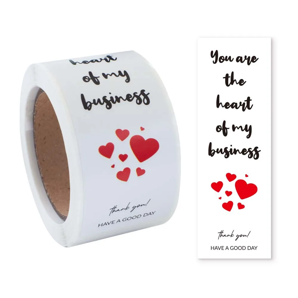 100pcs/roll Thank You Sticker Seal Labels Small Business Gift Decor Sticker Package Sticker This Package Is Happy To See You Too