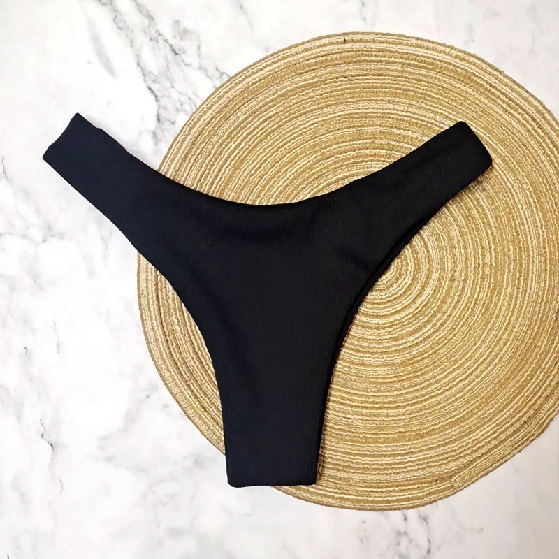 Low Waist Bikini Bottoms Swimsuit New Hot Sexy Women Bikini Brazilian Cheeky Bottom Thong V Swimwear Swimsuit Panties Briefs