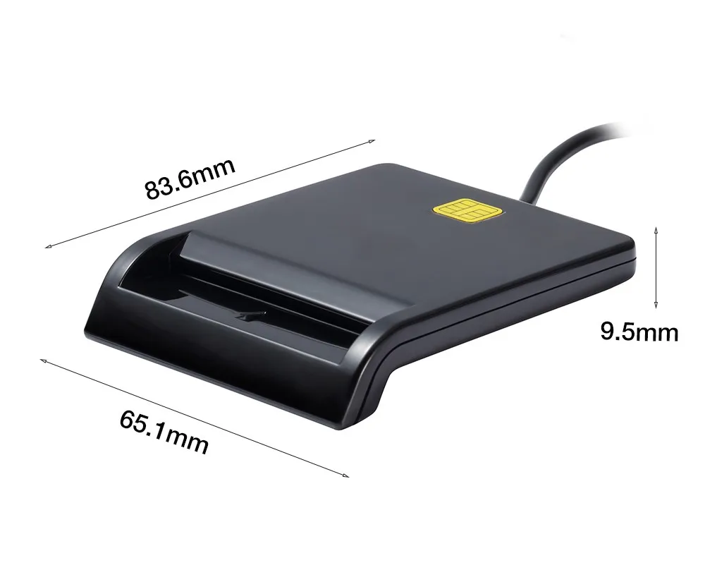 USB Smart Card Reader For Id Card Citizen Card Bank Card PC/SC ISO7816 EMV CAC IC Chip Card Electronic Signature Dni Reader
