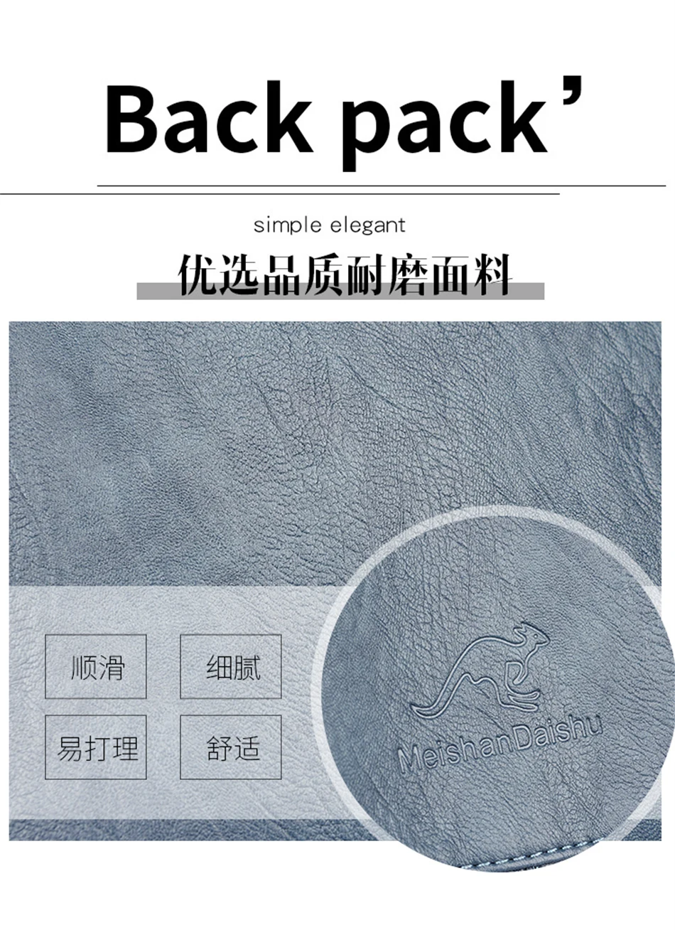 High Quality Soft Leather Backpacks Purses for Women Casual Daypack Vintage Bagpack School Bags for Teen Girls Mochilas Rucksack