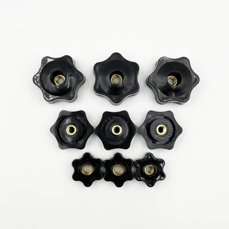 Manual Tighten Nut Thumb Clamping Knob Handle Plum Thread Hand Mechanical Star Nuts M4 M5 M6 M8 M10 M12 Plum Hand Tighten Nut