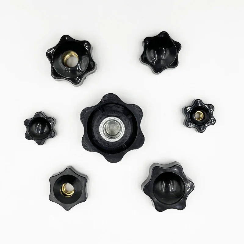 Manual Tighten Nut Thumb Clamping Knob Handle Plum Thread Hand Mechanical Star Nuts M4 M5 M6 M8 M10 M12 Plum Hand Tighten Nut